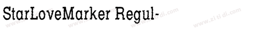 StarLoveMarker Regul字体转换
